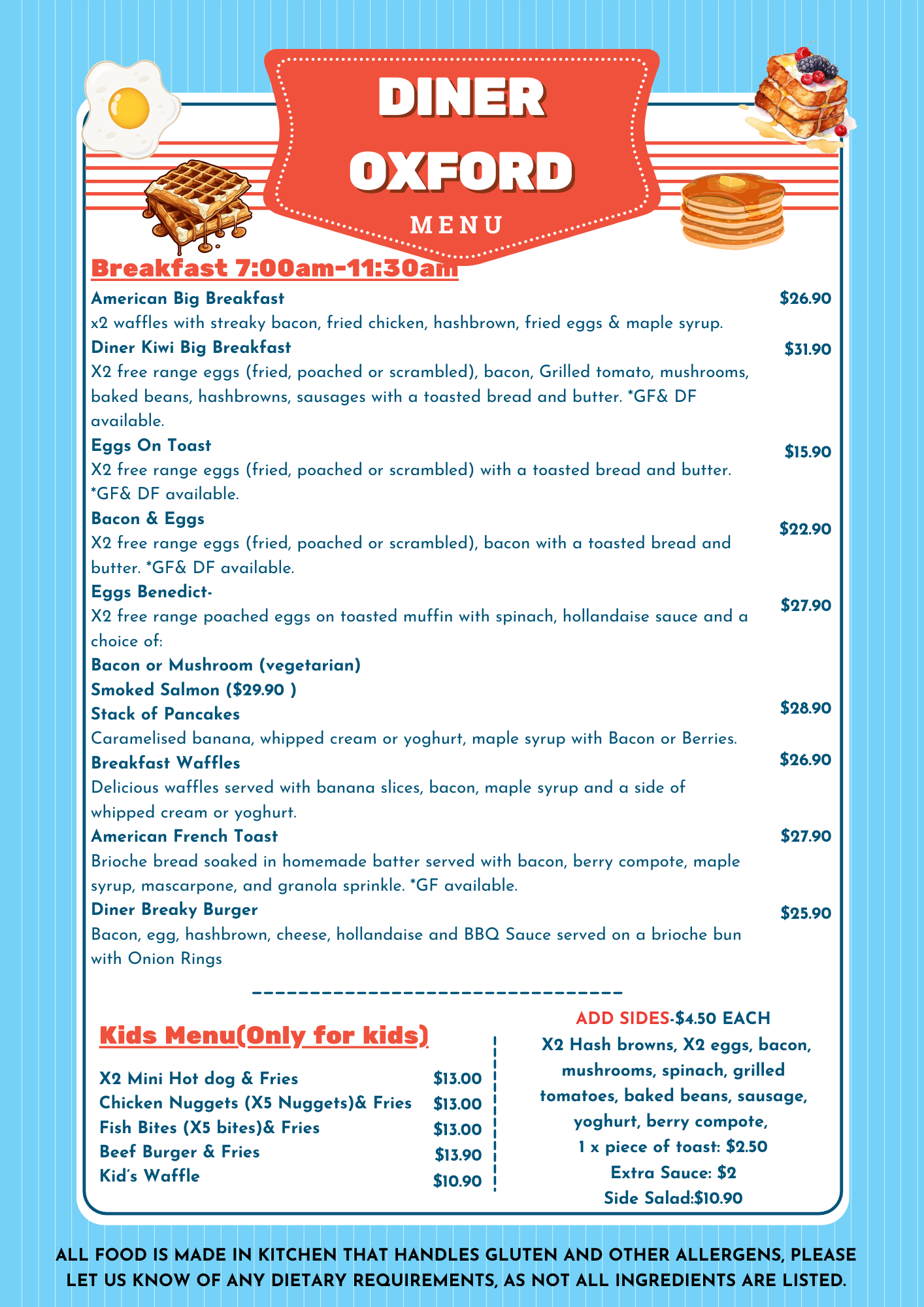 Breakfast Menu